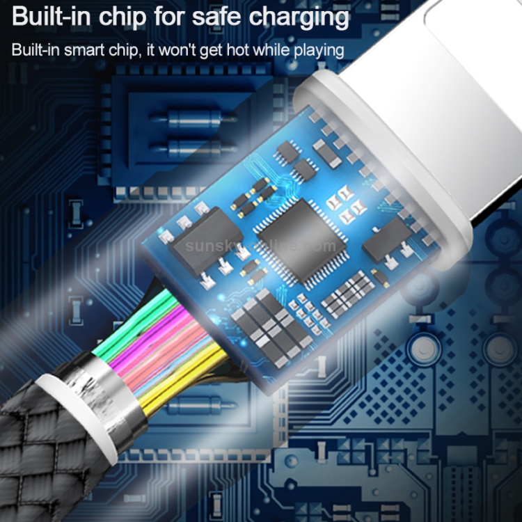 کابل تبدیل USB به MicroUSB / USB-C / لایتنینگ ویوو مدل ED-104 طول 1.2 متر