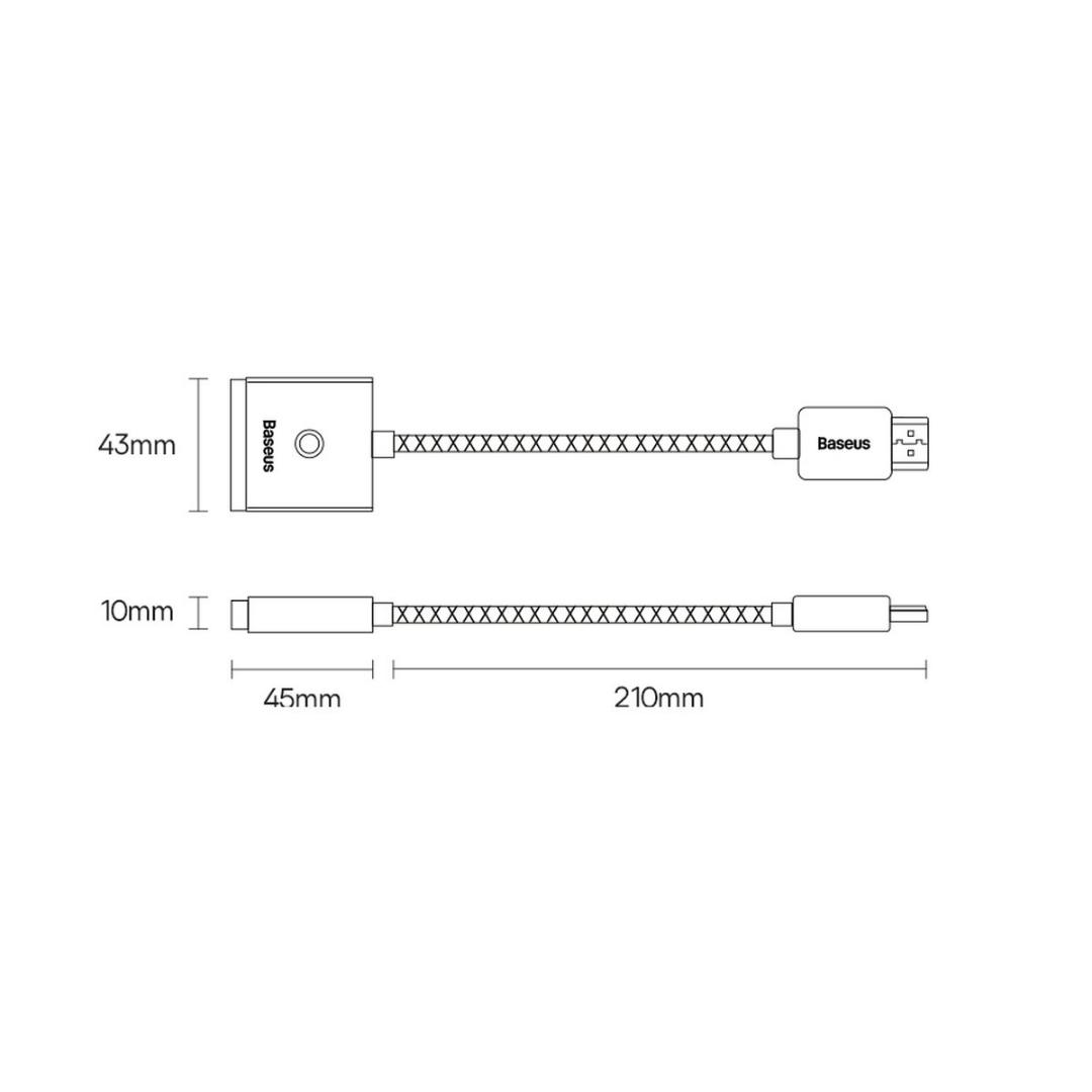 مبدل HDMI به VGA باسئوس مدل BS-OH010
