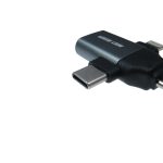 مبدل USB به microusb / لایتنینگ / USB-C گرین لاین مدل GN3IN1OTGGY