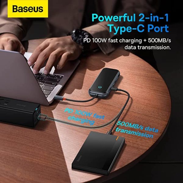 هاب 7 پورت USB-C باسئوس مدل BS-OH090