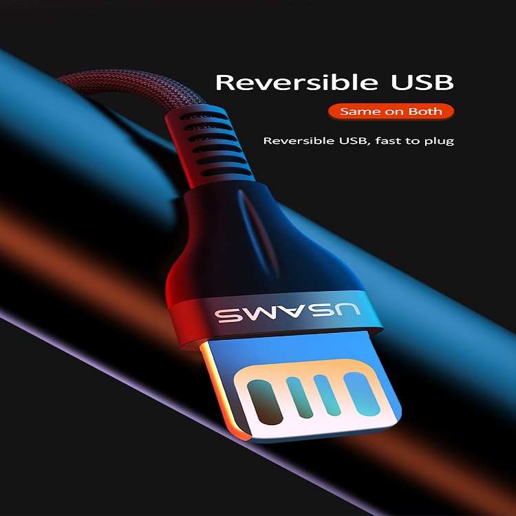 کابل تبدیل USB به لایتنینگ یوسمز مدل US-SJ360 U33 طول 1.2 متر