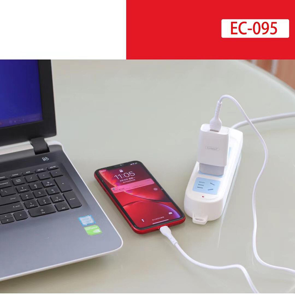 کابل تبدیل USB به microUSB ارلدام مدل EC-095M طول یک متر