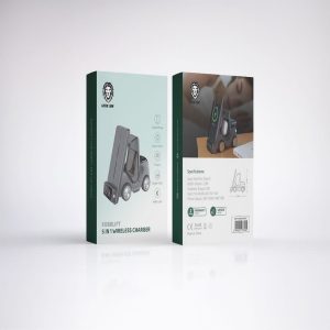 پایه نگهدارنده و شارژر بی سیم گوشی موبایل گرین لاین مدل Forklift 5 in 1